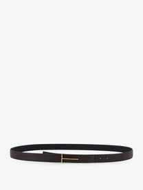Tom Ford Men's Hammered Leather Belt Black