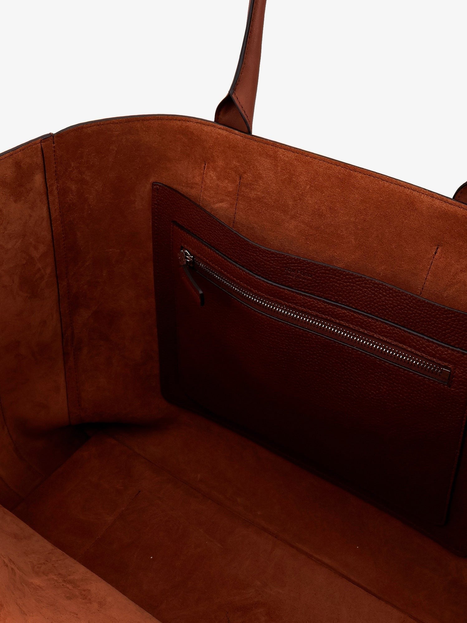 Tom Ford Men's Hammered Leather Handbag Brown