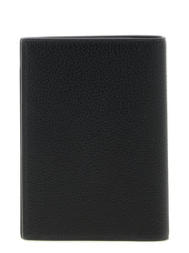 Tom Ford Hammered Leather Passport Holder Black, view 2