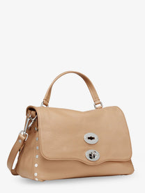 Zanellato Women's Hammered Leather Postina Daily Crossbody Bag Brown