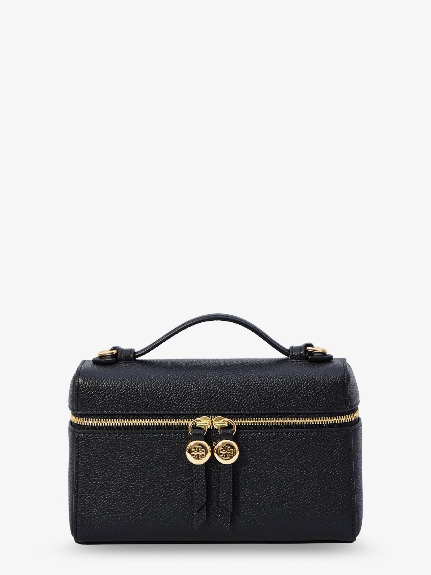 Tory Burch Women's Hammered Leather Romy Slim Shoulder Bag Black