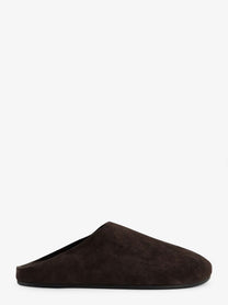The Row Women's Hammered Leather Sandals Brown