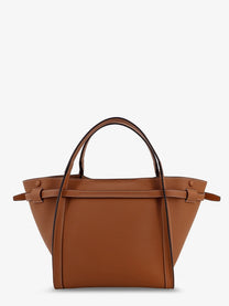 Tod's Women's Hammered Leather Shopping Bag Brown
