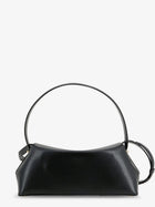 Toteme Women's Hammered Leather Lock Shoulder Bag Black, view 2