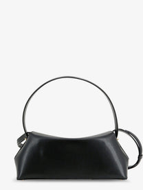 Toteme Women's Hammered Leather Lock Shoulder Bag Black