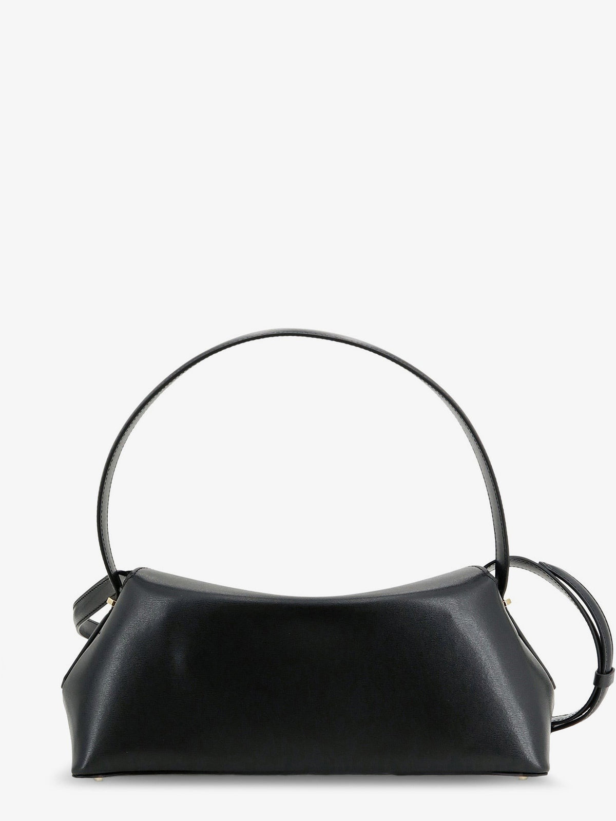 Toteme Women's Hammered Leather Lock Shoulder Bag Black, view 2