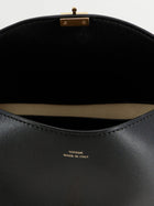Toteme Women's Hammered Leather Lock Shoulder Bag Black, view 4