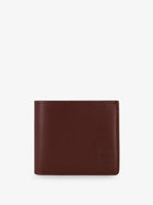 Brunello Cucinelli Men's Hammered Leather Wallet Beige