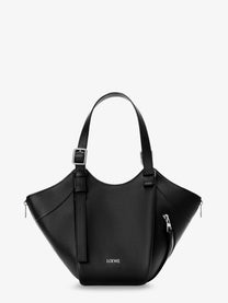 Loewe Women's Hammock Flip Leather Handbag Black