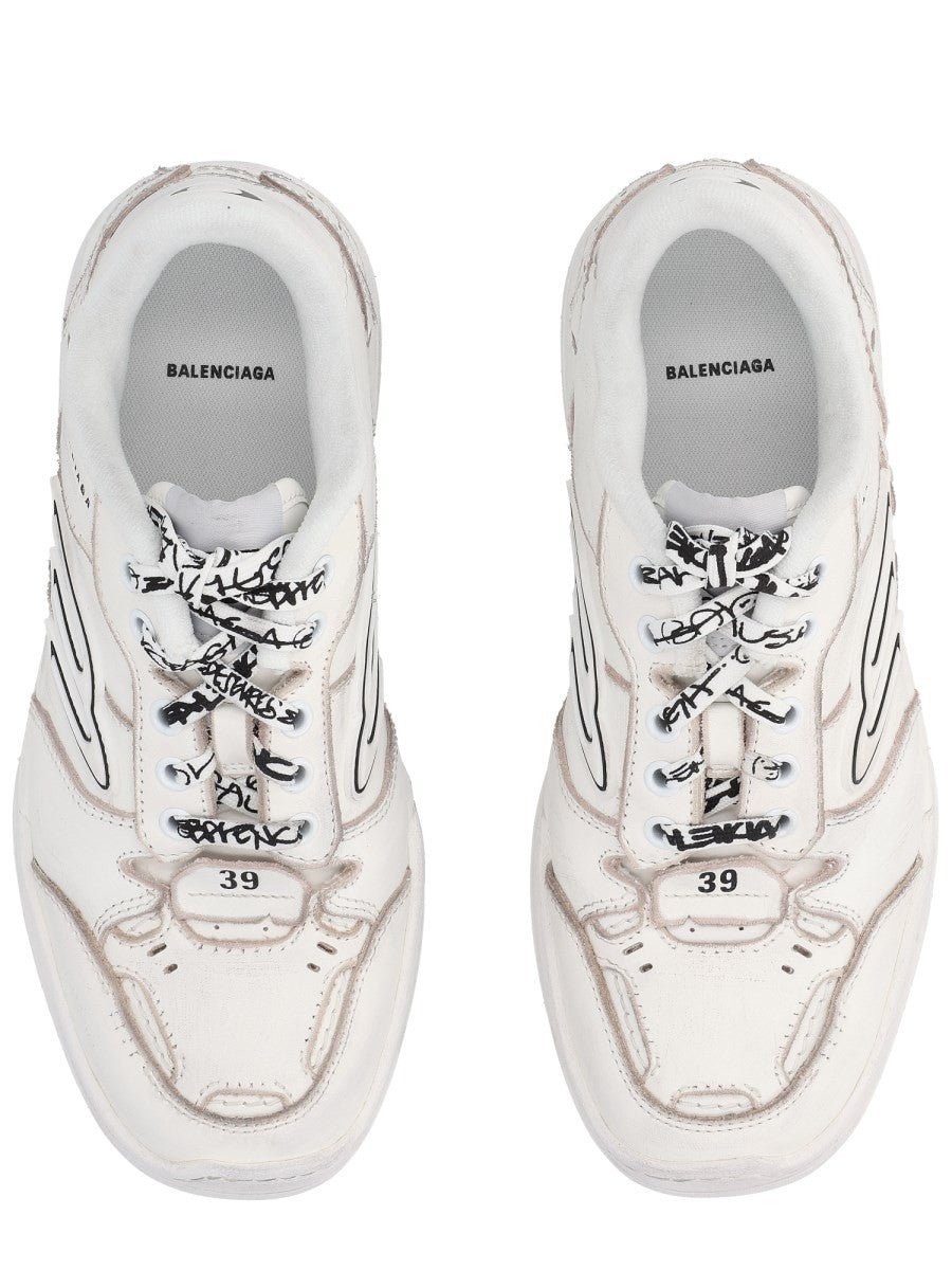 Balenciaga Women's Hamptons Sneaker White