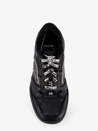 Balenciaga Men's Hamptons Worn Out Low Top Leather Sneakers Black, view 5
