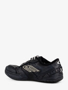 Balenciaga Men's Hamptons Worn Out Low Top Leather Sneakers Black, view 3