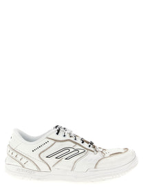 Balenciaga Hamptons Worn Out Medio Sneakers White