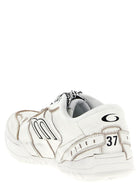 Balenciaga Hamptons Worn Out Medio Sneakers White, view 3