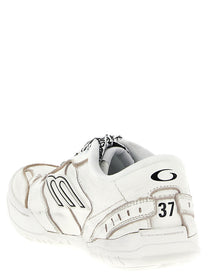 Balenciaga Hamptons Worn Out Medio Sneakers White, view 3