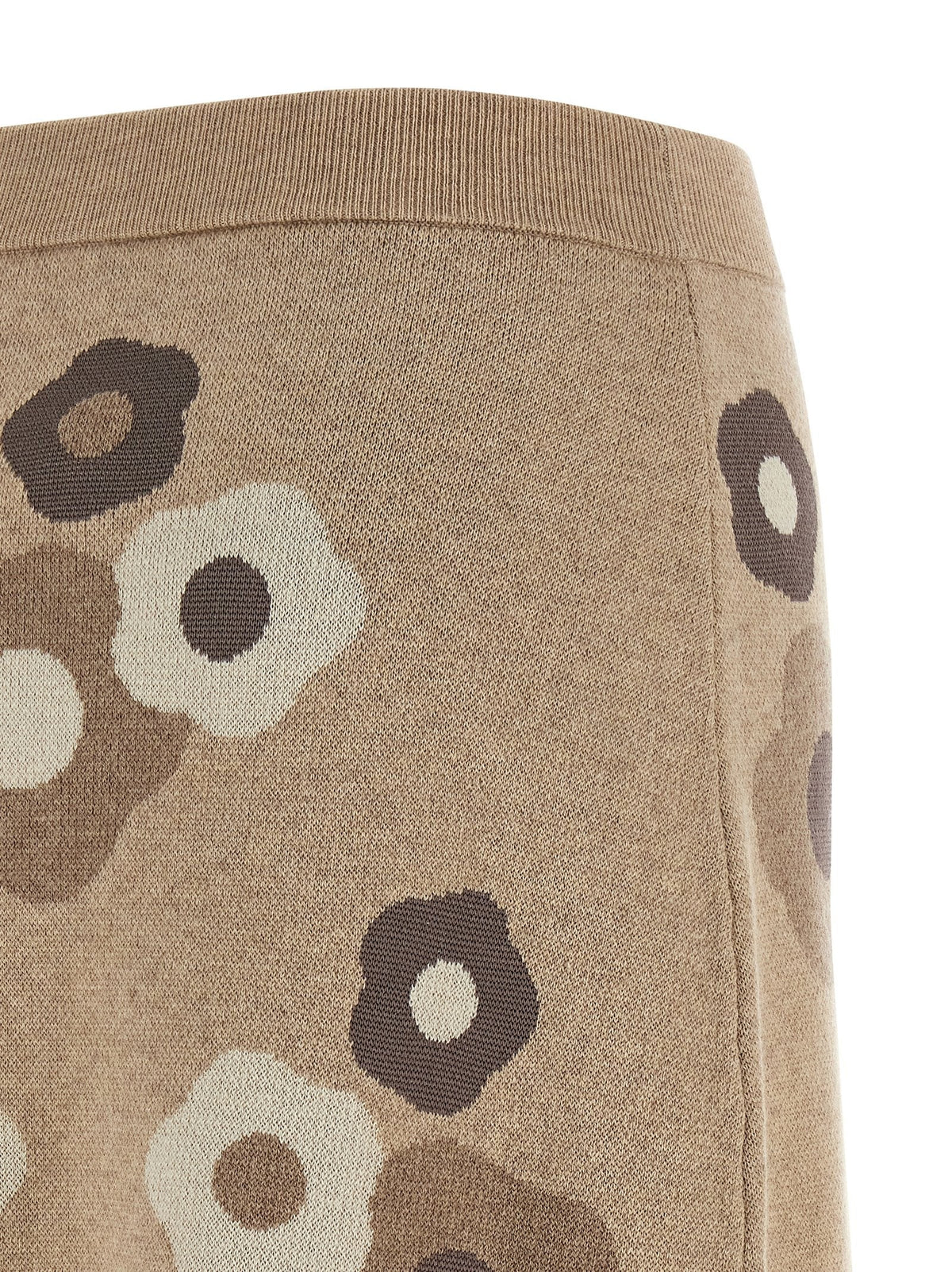 Kenzo Hana Dots Skirt Beige, view 4