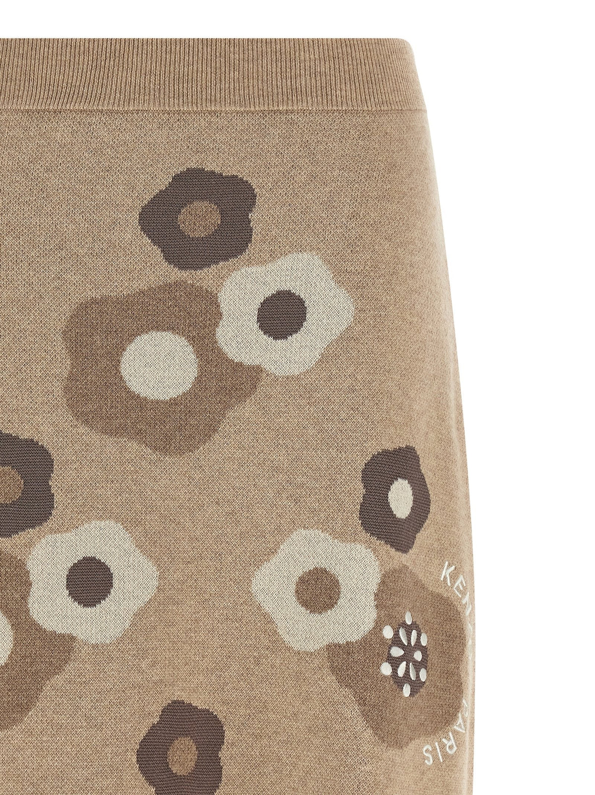 Kenzo Hana Dots Skirt Beige, view 3