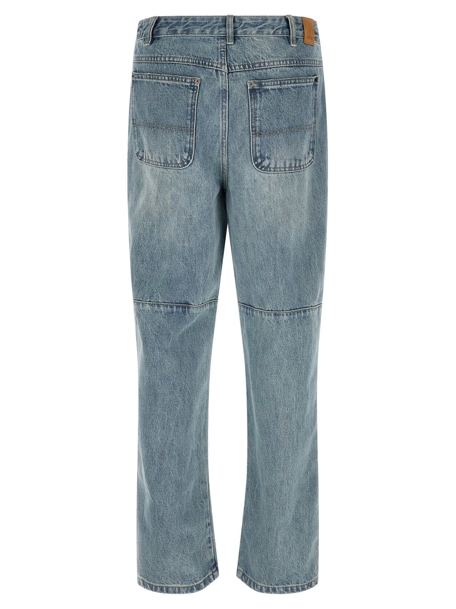 Found Hand Art Jeans Blue