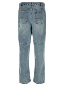 Found Hand Art Jeans Blue
