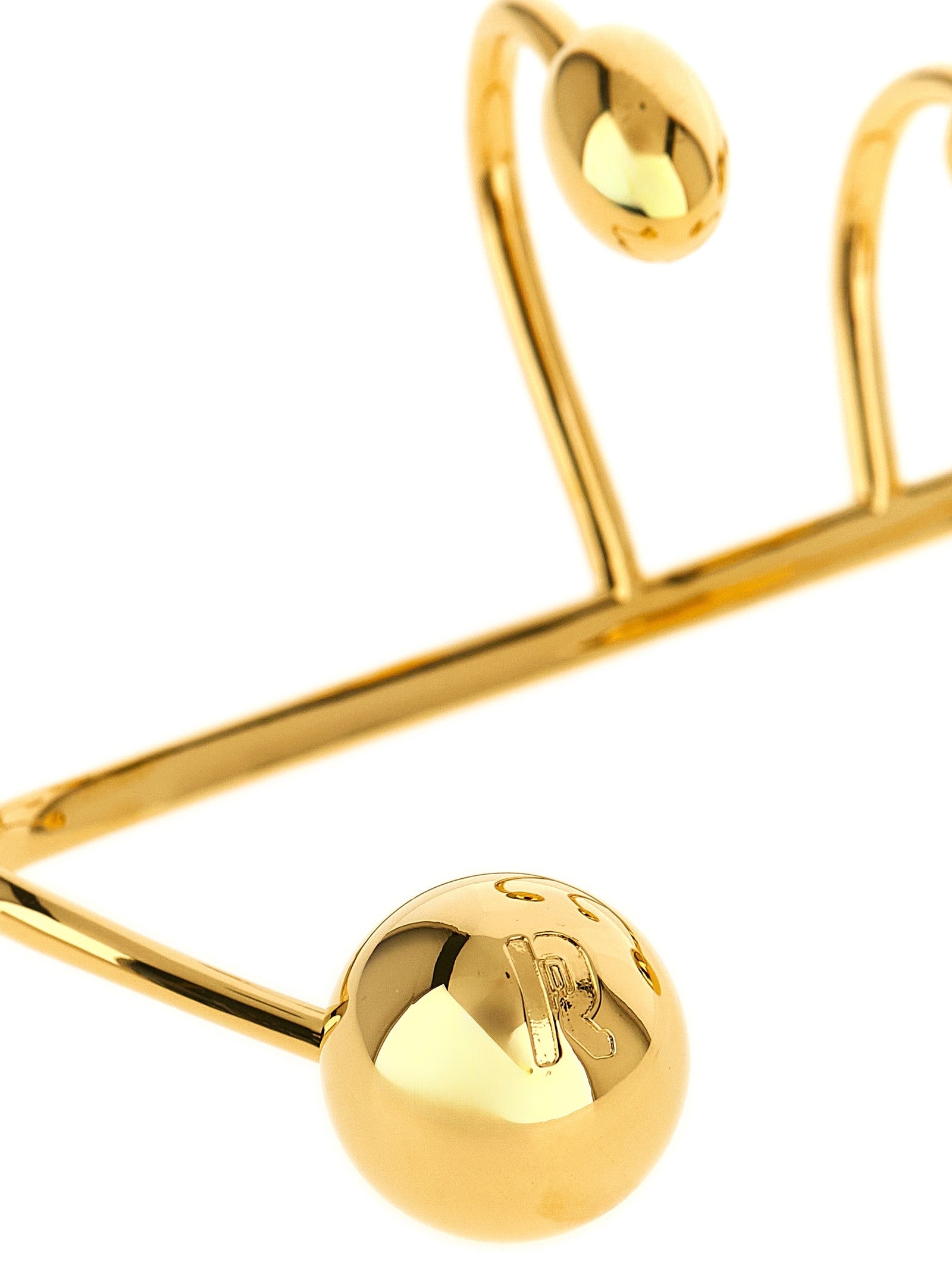 Rabanne Handcuff Punk Bracelet Gold