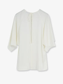Stella McCartney Women's Handkerchief Satin Top White