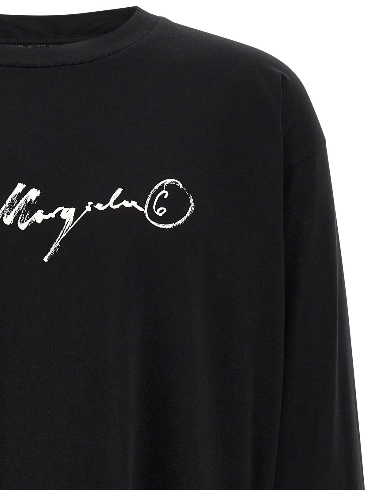 MM6 Maison Margiela Handwriting Print Shirt Black