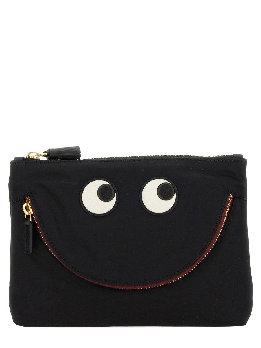 Anya Hindmarch Women's Happy Eyes Pouch Black Anya Hindmarch