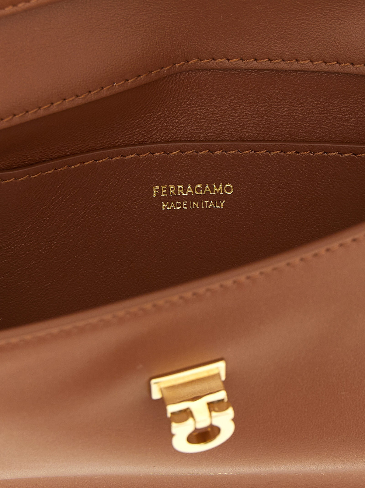 Ferragamo Harley Clutch Brown, view 4