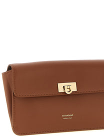 Ferragamo Harley Clutch Brown
