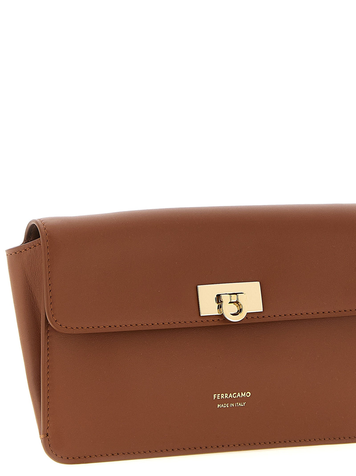 Ferragamo Harley Clutch Brown, view 3