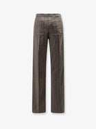 Soeur Women's Harold Wool Trousers Brown, view 2