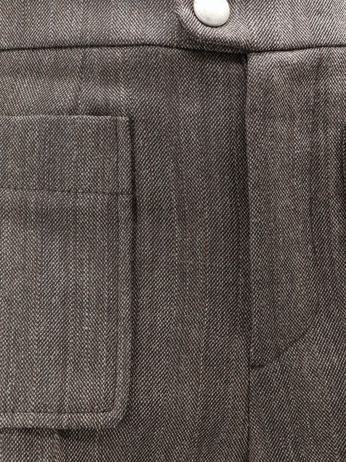 Soeur Women's Harold Wool Trousers Brown, view 3