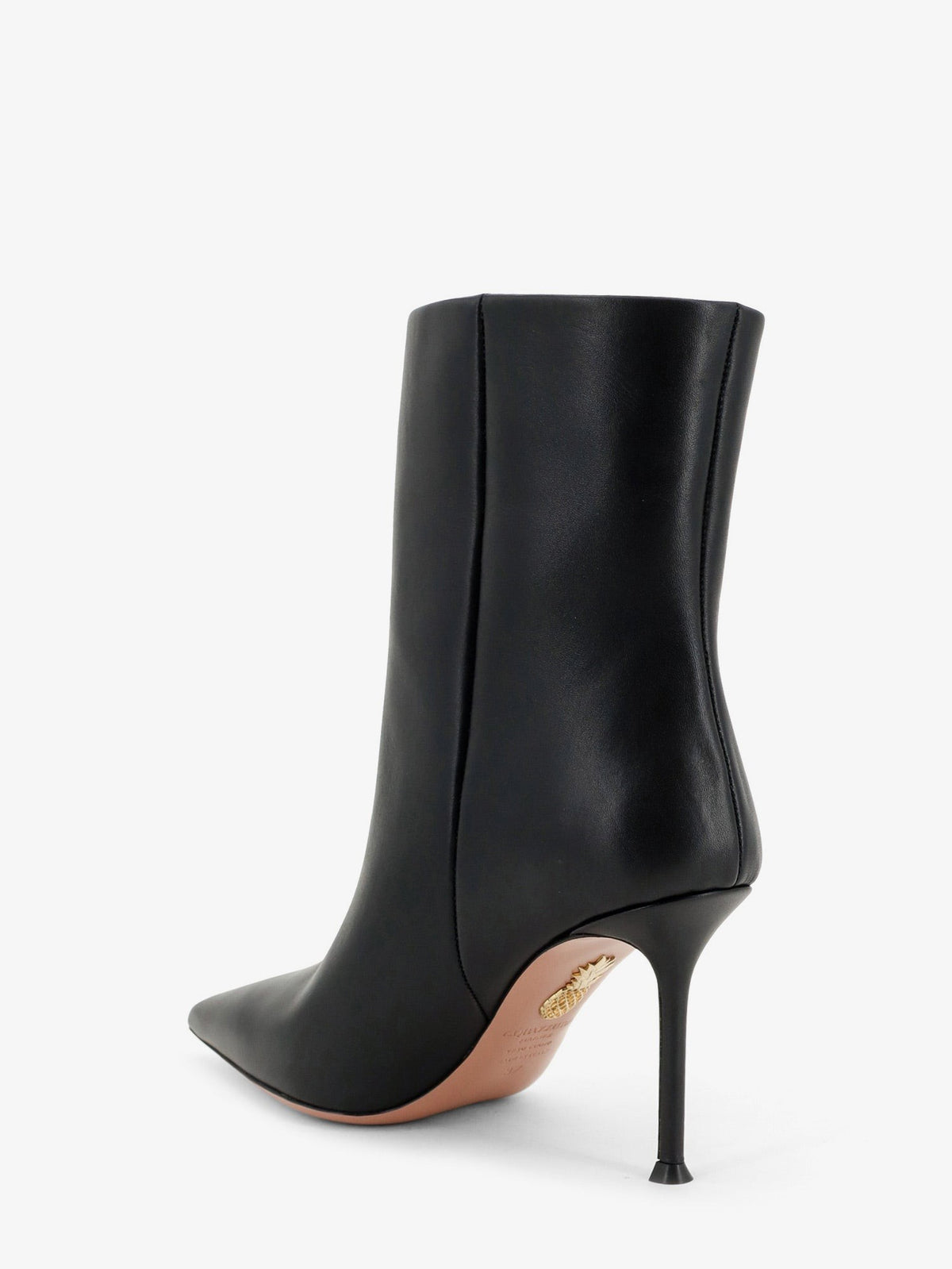 Aquazzura Women's Harper Leather Ankle Boots Black