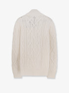 BOSS Men's Harpreno Virgin Wool and Cashmere Sweater White