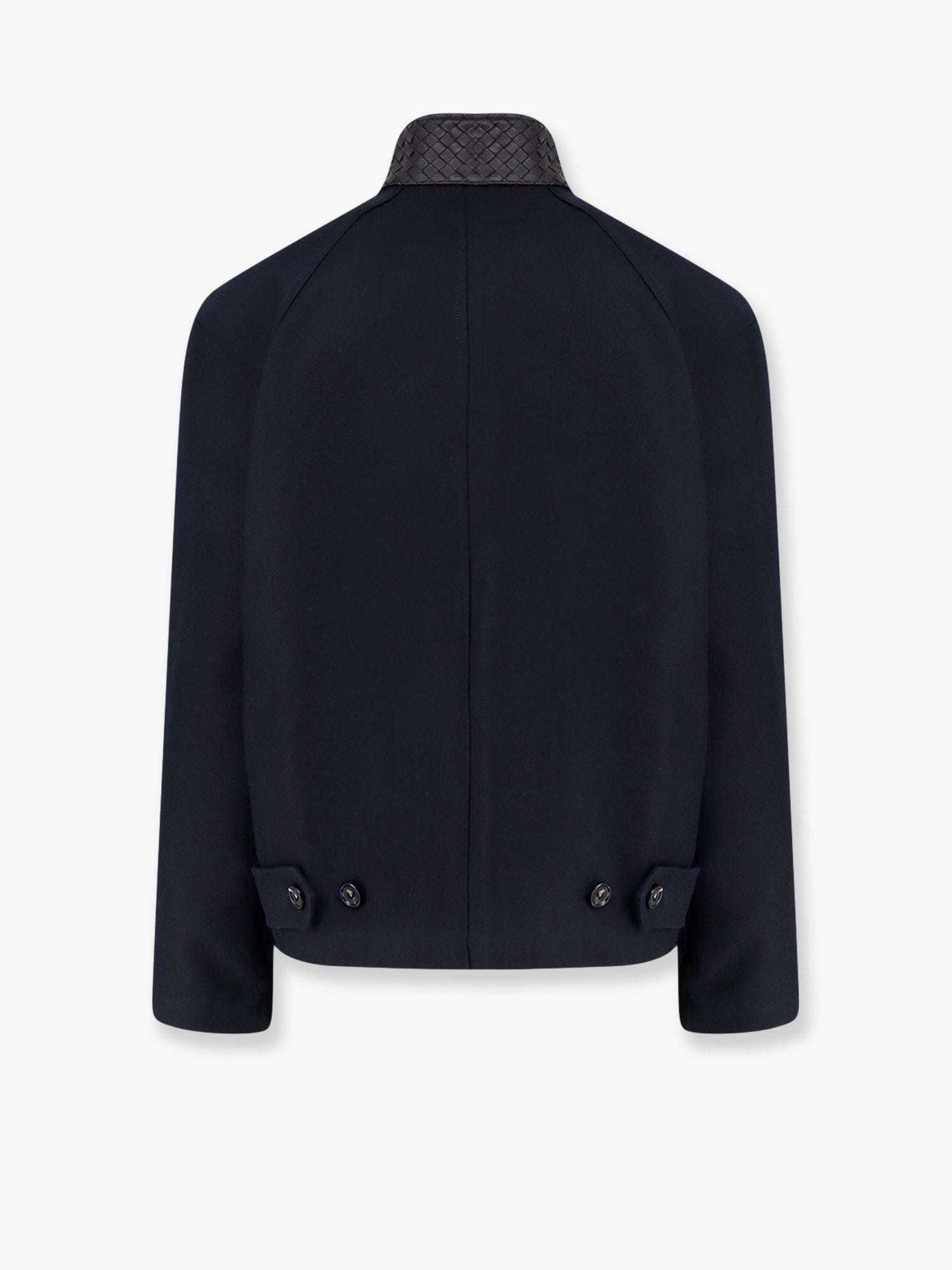 Bottega Veneta Men's Harrington Compact Cotton Gabardine Jacket Black