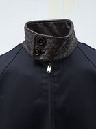 Bottega Veneta Men's Harrington Compact Cotton Gabardine Jacket Black, view 3