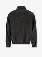 DUNST Women's Harrington Unisex Wool and Alpaca Jacket Brown, view 2