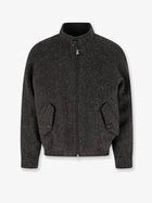 DUNST Women's Harrington Unisex Wool and Alpaca Jacket Brown