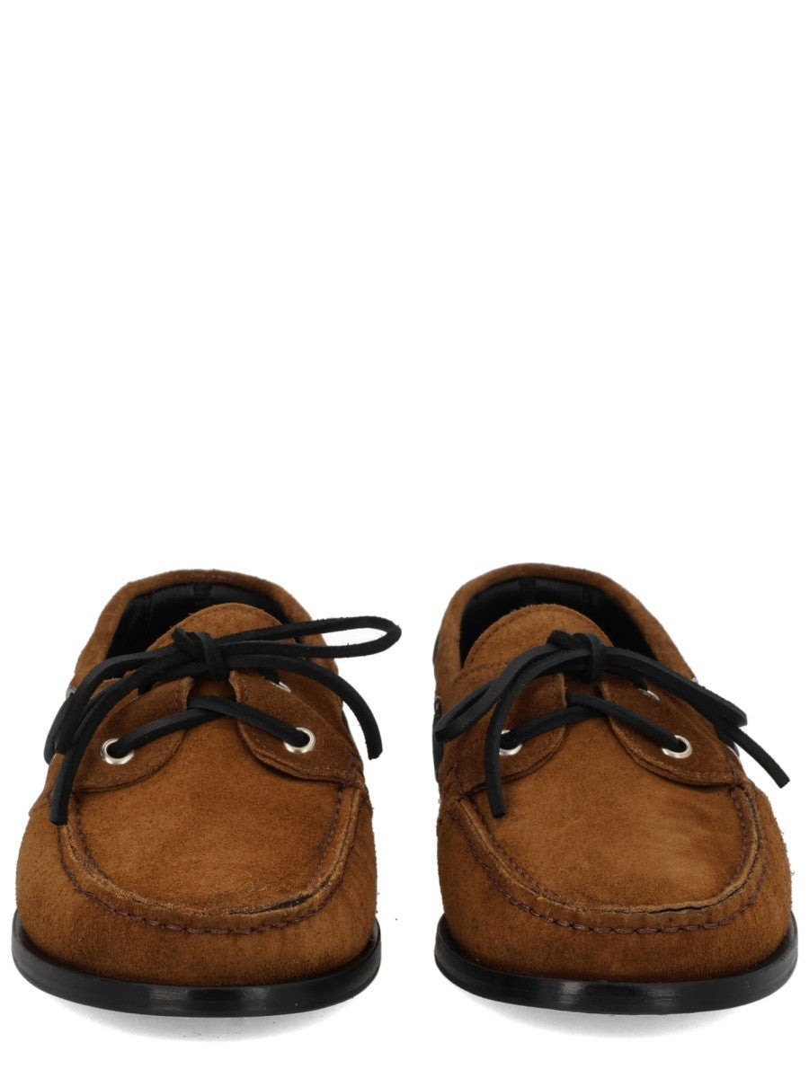 Aeyde Women's Harris Suede Loafer Brown Aeyde