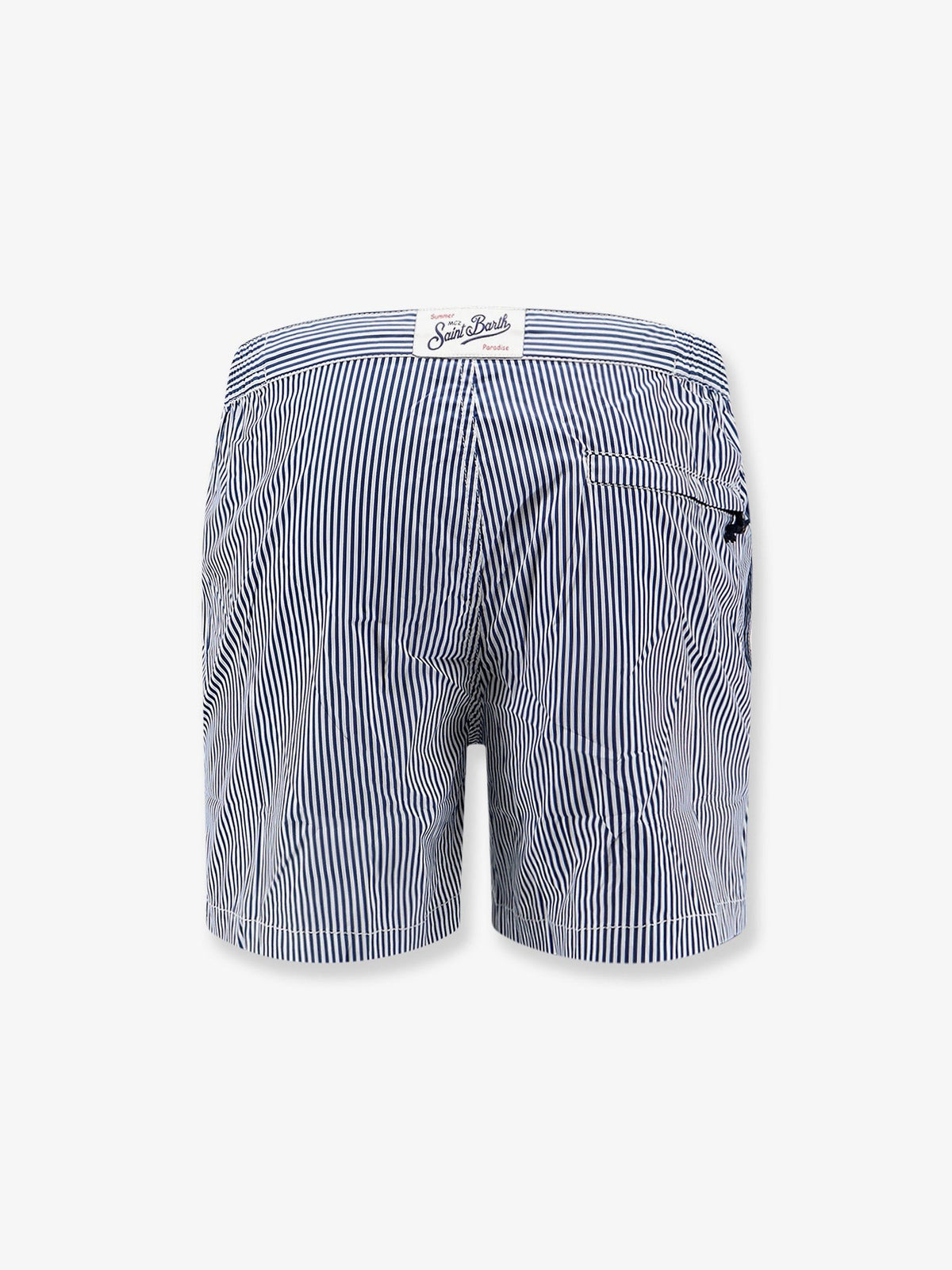 Mc2 Saint Barth Men's Harrys Nylon Swim Shorts Blue