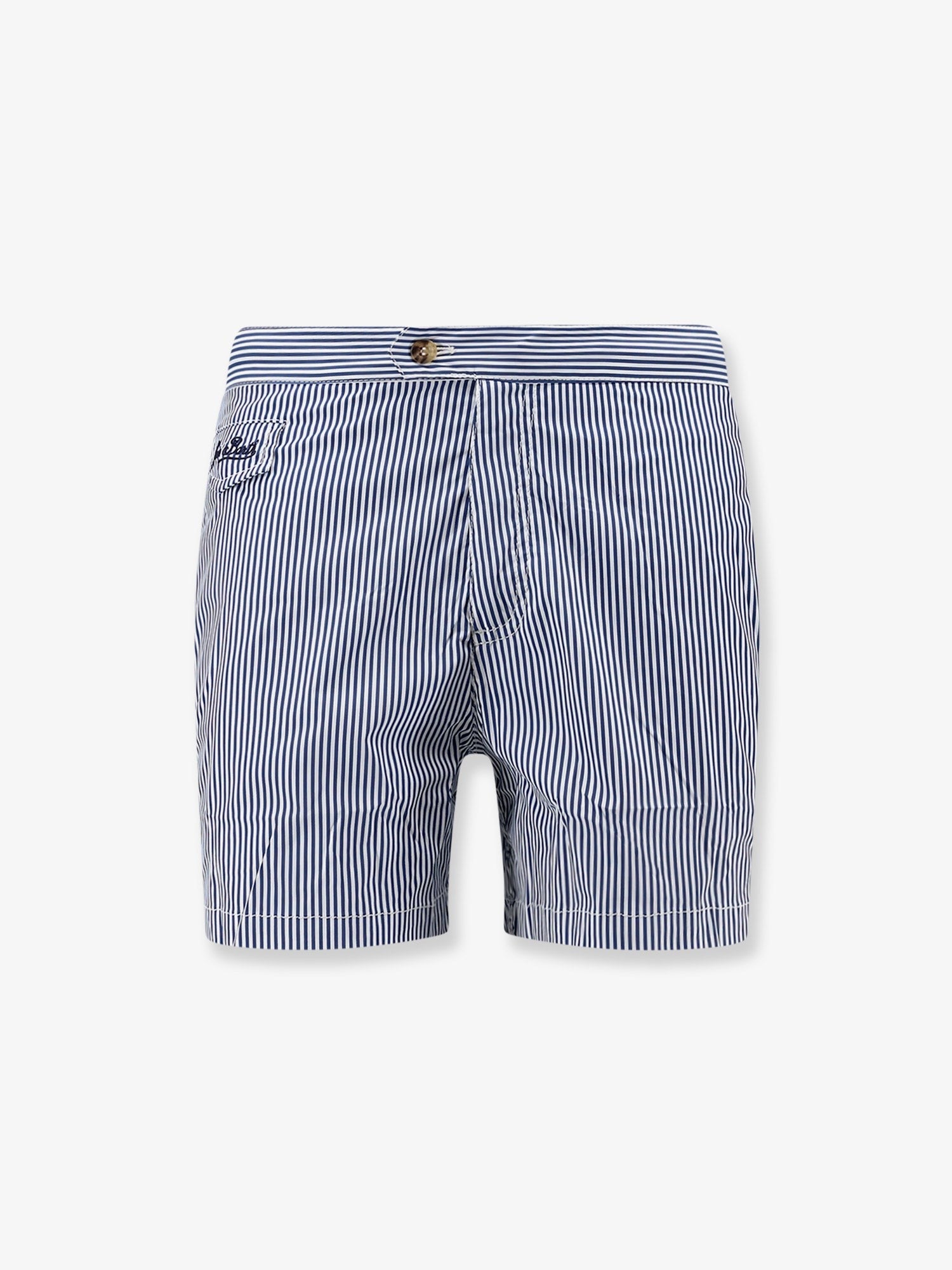 Mc2 Saint Barth Men's Harrys Nylon Swim Shorts Blue