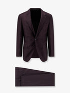 BOSS Men's Harvers Virgin Wool Suit Brown