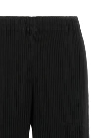 ISSEY MIYAKE Hatching Bottoms Pants Black