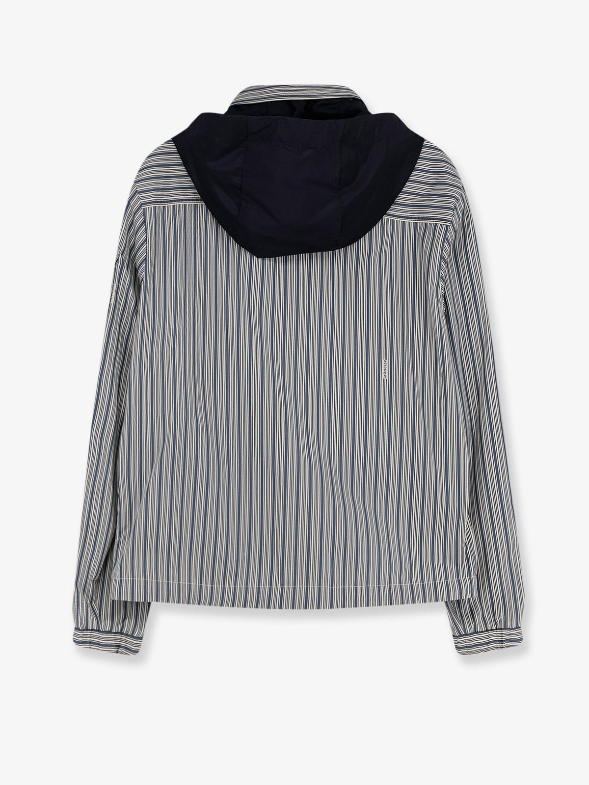 Moncler Men's Havas Striped Cotton Jacket Blue, view 2