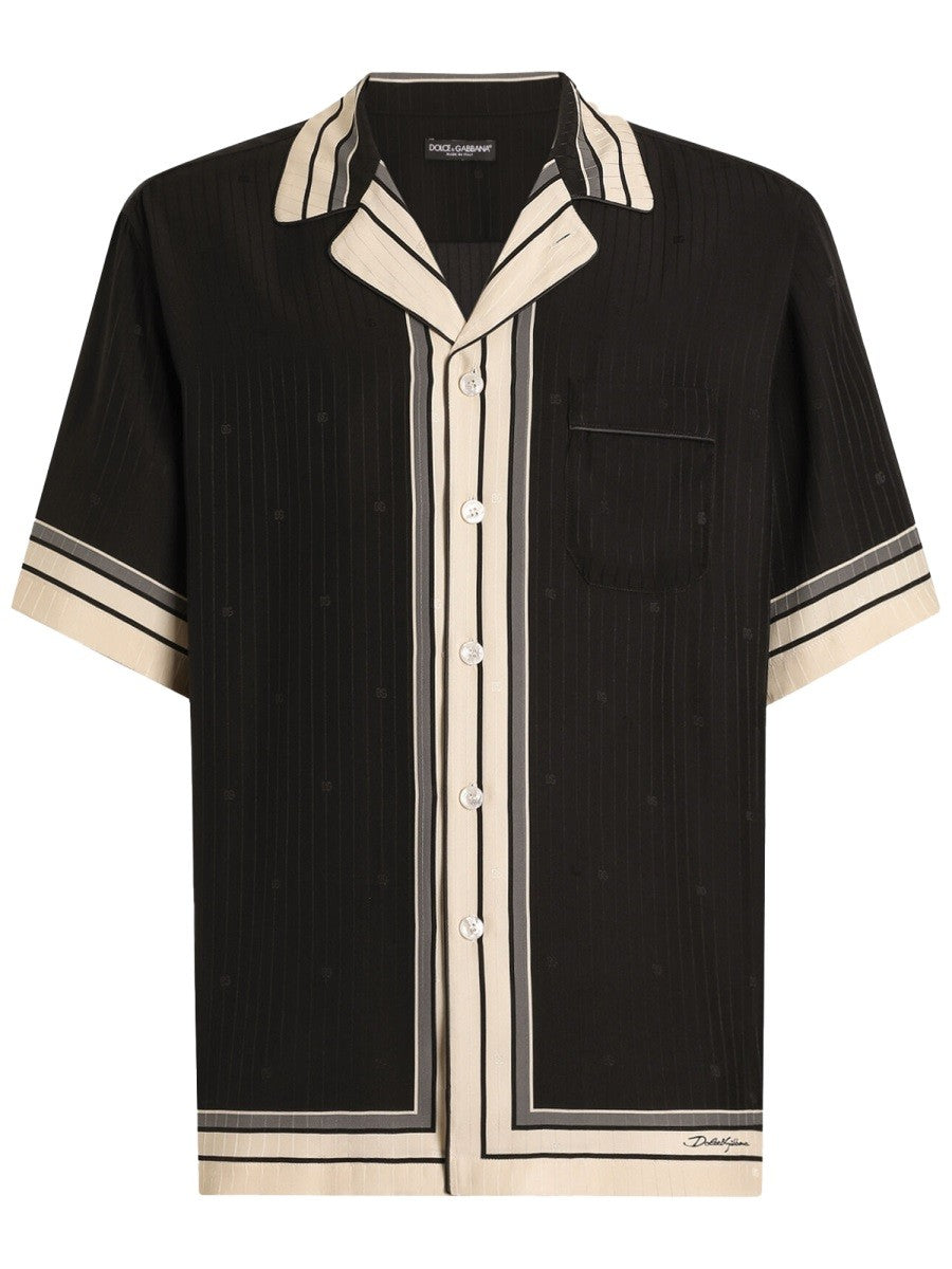 Dolce &amp; Gabbana Men's Hawaii Shirt Black