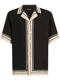 Dolce &amp; Gabbana Men's Hawaii Shirt Black