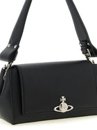 Vivienne Westwood Hazel Medium Shoulder Bag Black, view 3