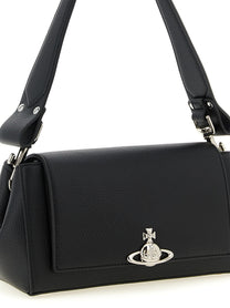 Vivienne Westwood Hazel Medium Shoulder Bag Black, view 3