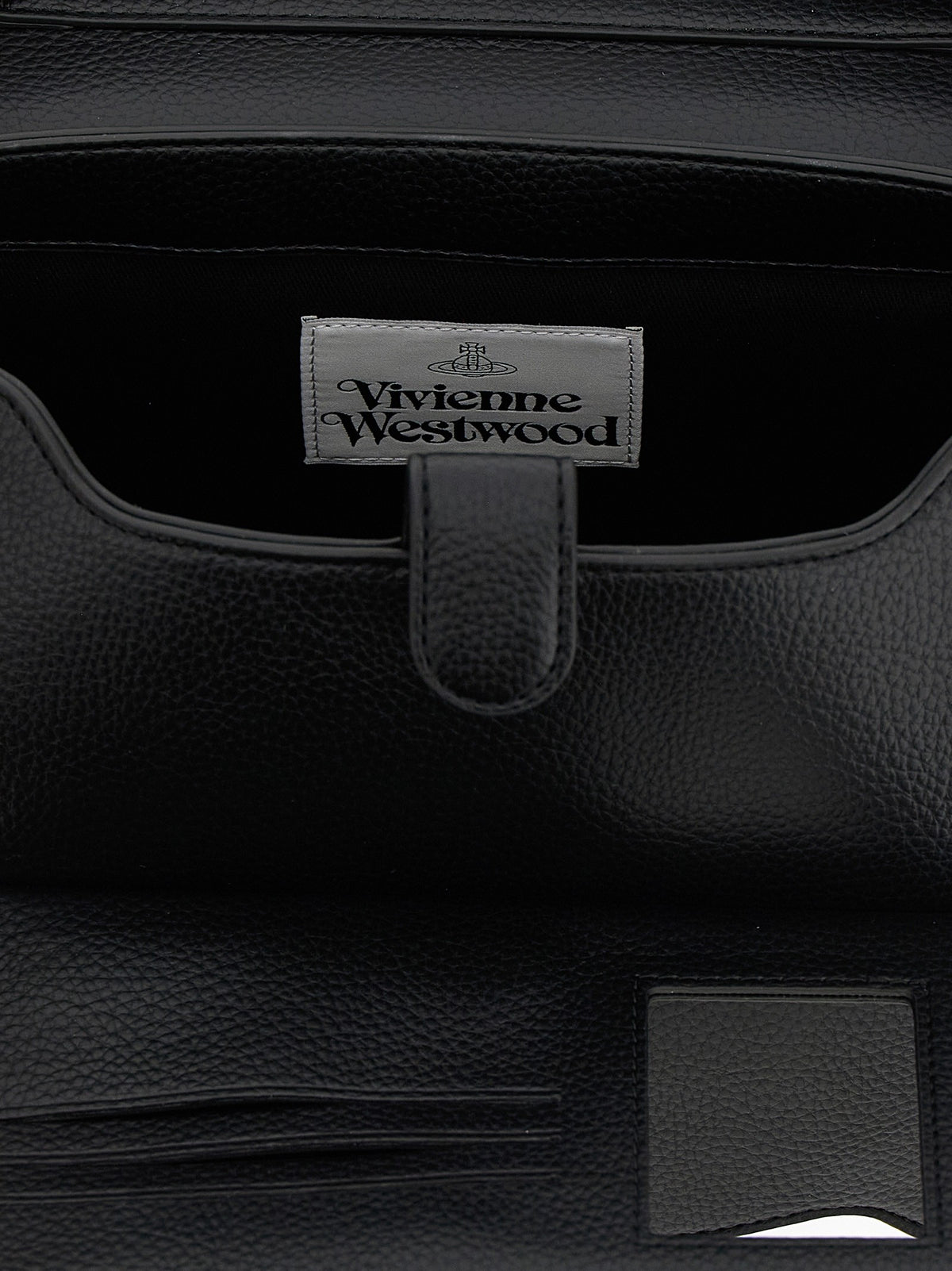 Vivienne Westwood Hazel Medium Shoulder Bag Black, view 4