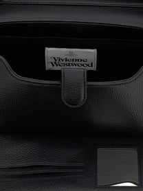 Vivienne Westwood Hazel Medium Shoulder Bag Black, view 4